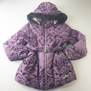 Desigual Puffer Jacket Womens Size 6  Hooded Winter Jacket